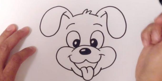 Desenhar as orelhas do cão