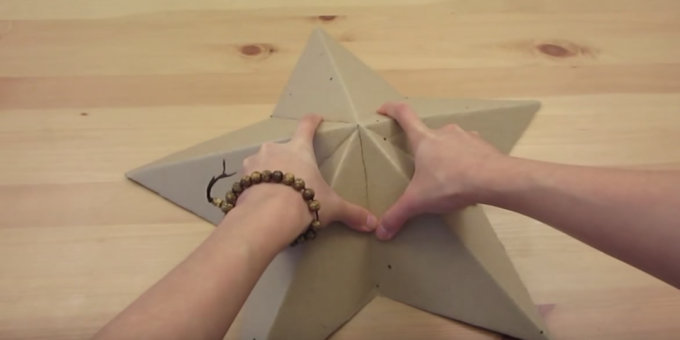 Como fazer uma lâmpada: forme uma estrela 3D