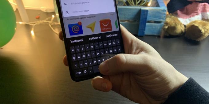 Visão geral Xiaomi Mi 9: digitação