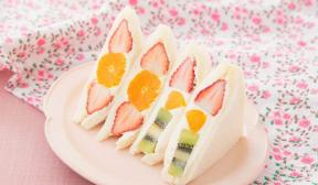 Sanduíches perfeitos de frutas japonesas