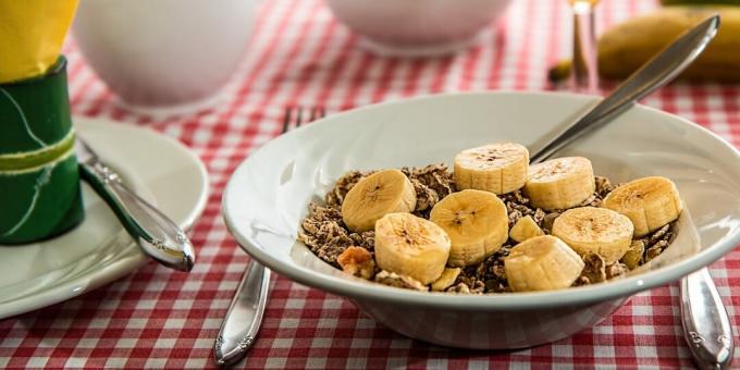 Alimentos de magnésio: bananas