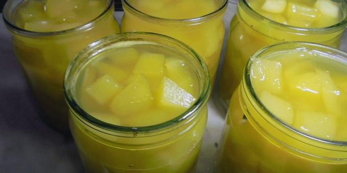 Squash para o Inverno: abobrinha com suco de abacaxi