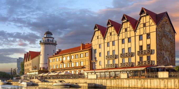 Pontos turísticos de Kaliningrado: vila de pescadores