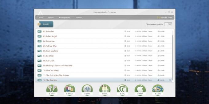 Audio Converter para Windows, MacOS e Linux: Freemake Audio Converter