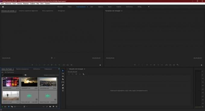 Adobe Premiere Pro: arraste e solte ativos