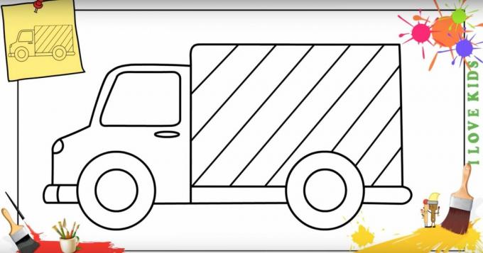 Como desenhar um caminhão