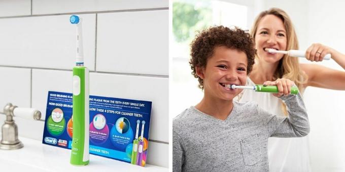 escovas de dente elétricas: Braun Oral-B Junior