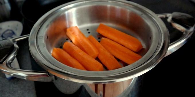 Como e quanto para cozinhar cenoura: Cozinhando