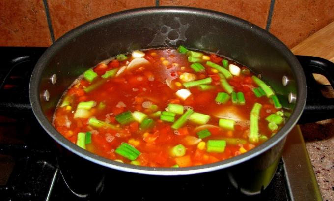 Adicione os legumes para a sopa