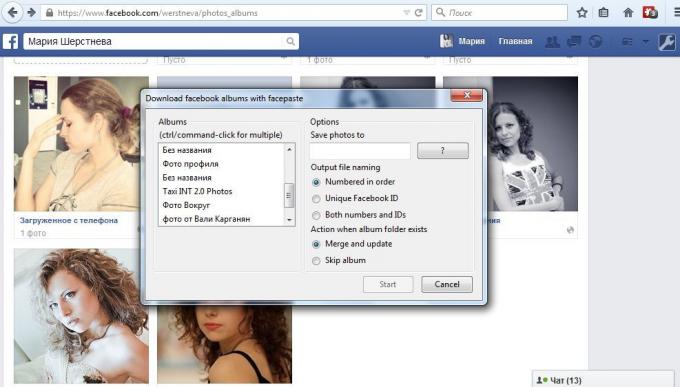 extensão para download de fotos do Facebook para Firefox facepaste