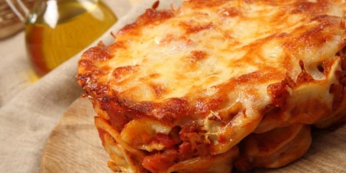 Incluindo bolinhos de receitas são muito diversas: Lasagna