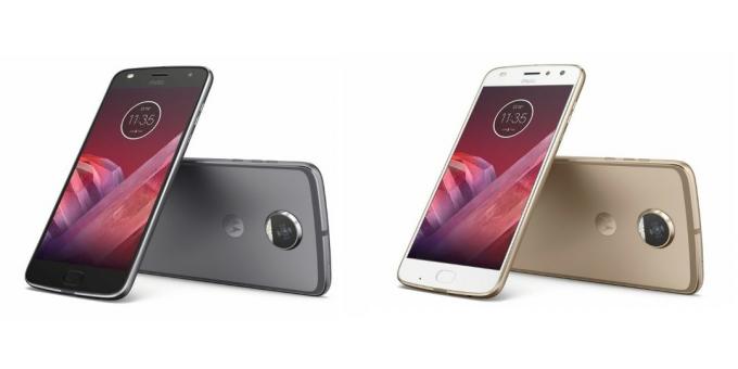 Moto Z2 jogo: Cores