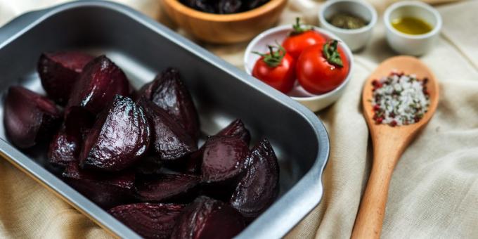 Legumes no forno: beterraba com vinagre balsâmico glaze