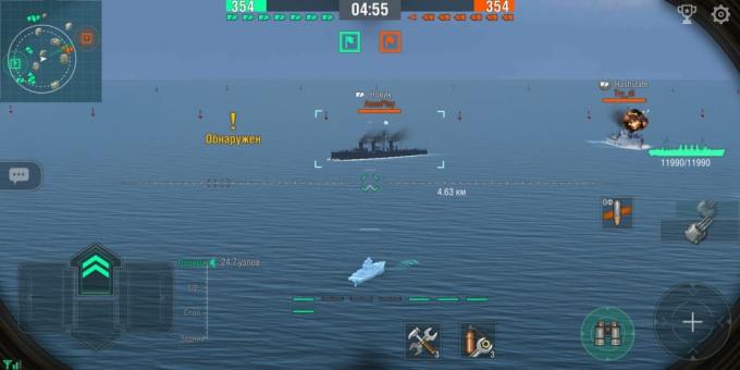 Mundial de navios de guerra Blitz: batalha