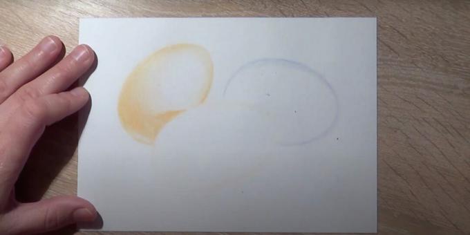 Desenhos de Páscoa: sombreie o ovo à esquerda