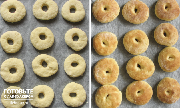 Cozinhar donuts no forno