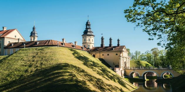 Descanse em Belarus: castelos