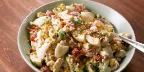 15 Salada deliciosa com ovos