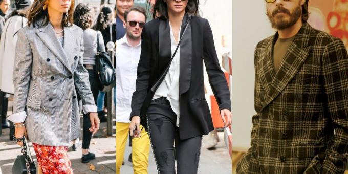 jaquetas de moda 2018-2019: trespassado