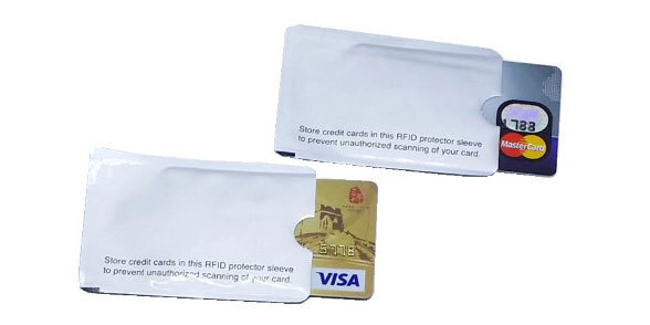 Estojo de protecção para cartões com NFC