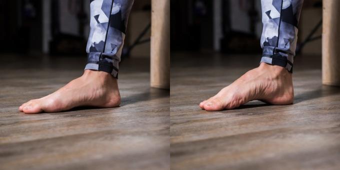 Exercícios para os pés planos: Combinação de três pontos