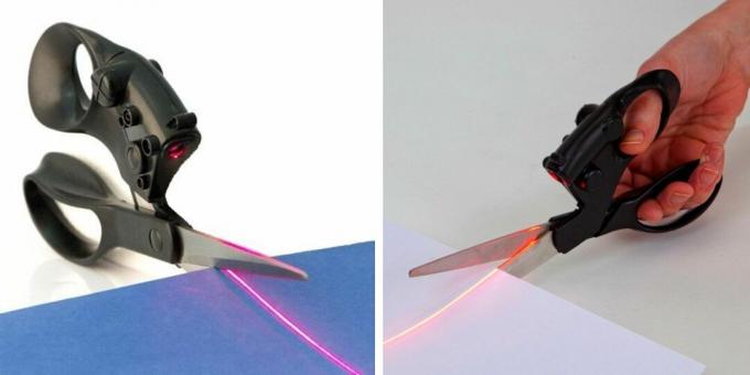 gadgets incomuns: tesouras a laser