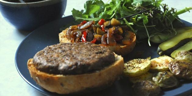 receitas pratos sem carne: Hamburger 