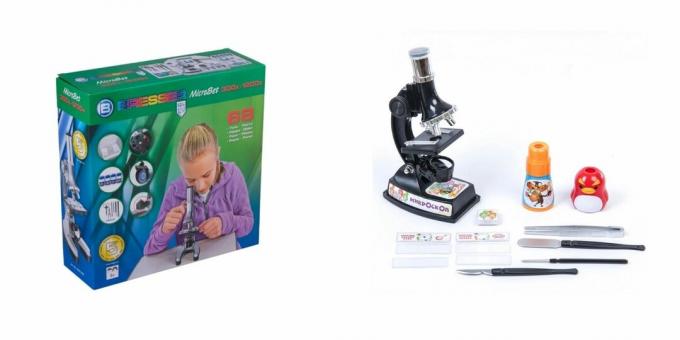 O que dar a uma menina no aniversário de 7 anos: um microscópio