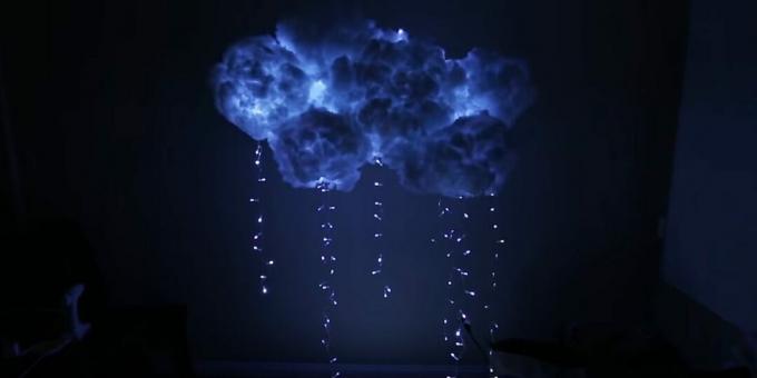 Como fazer uma lâmpada de nuvem de algodão