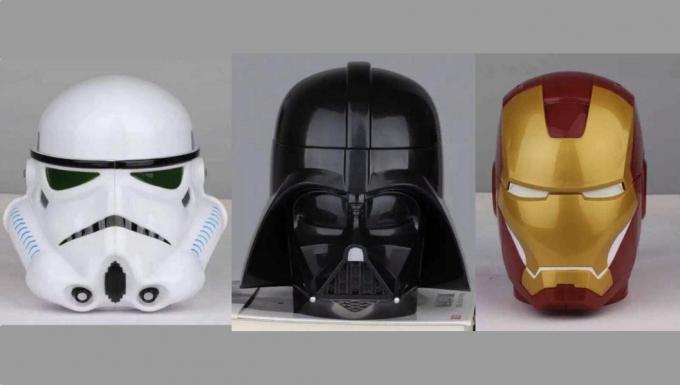 Canecas stormtrooper capacetes, Darth Vader, Homem de Ferro