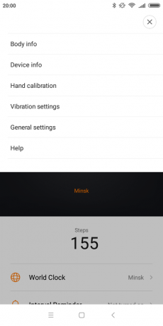 Xiaomi Mijia Smartwatch: Configurações