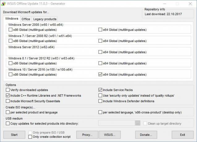 WSUS offline Atualização