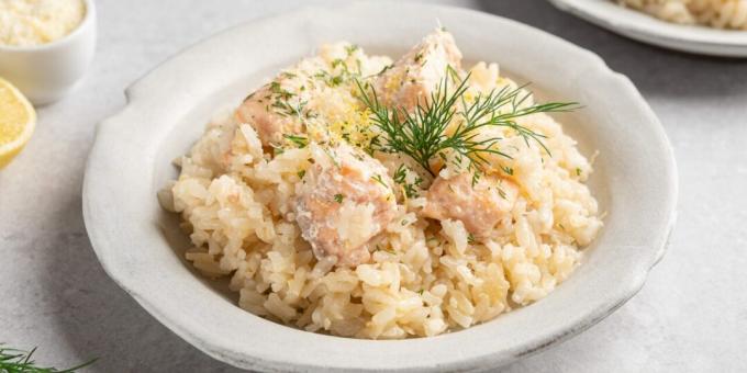 Risoto com Salmão