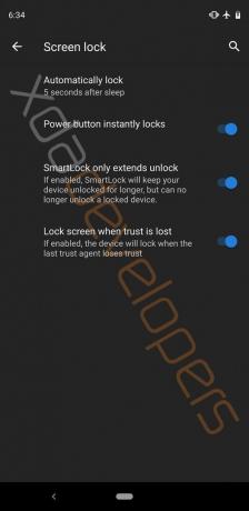 Android Q: tela de bloqueio