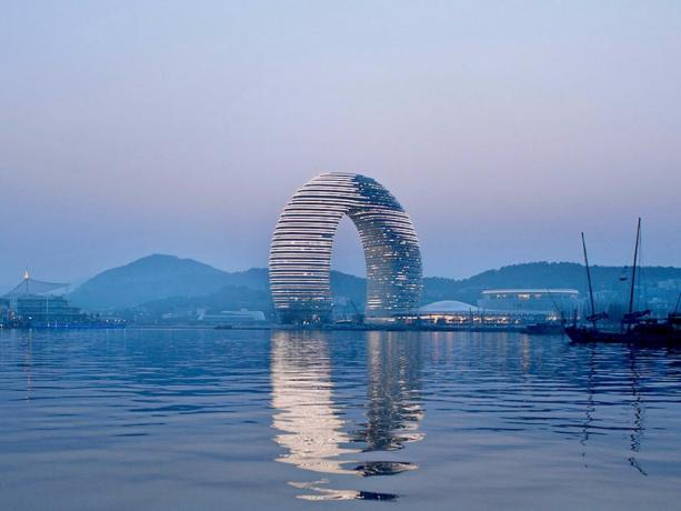 arquitetura chinesa: O hotel "Sheraton" em Huzhou