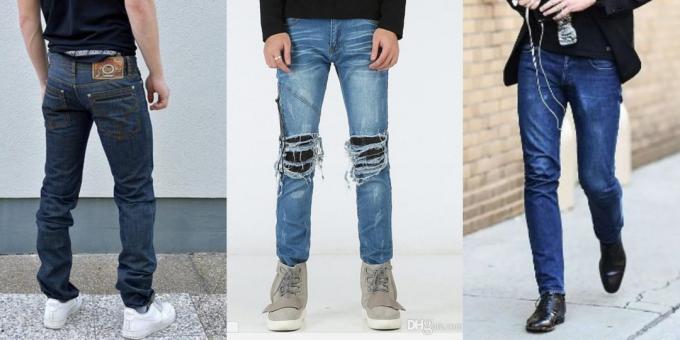 Jeans direita na figura - 2019-2020