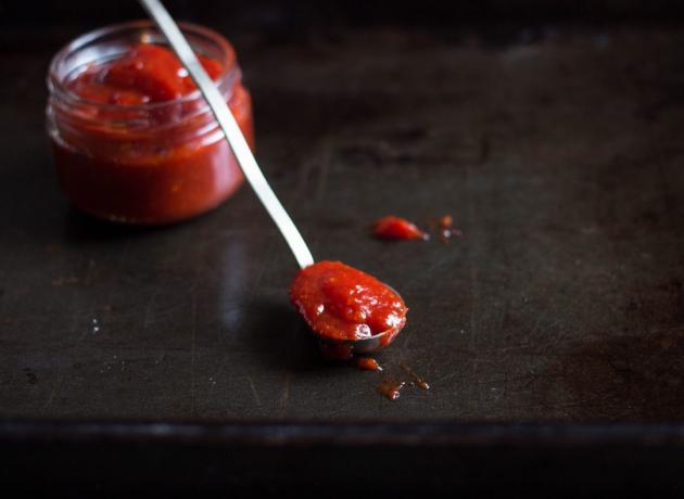 tomate jam: o produto acabado