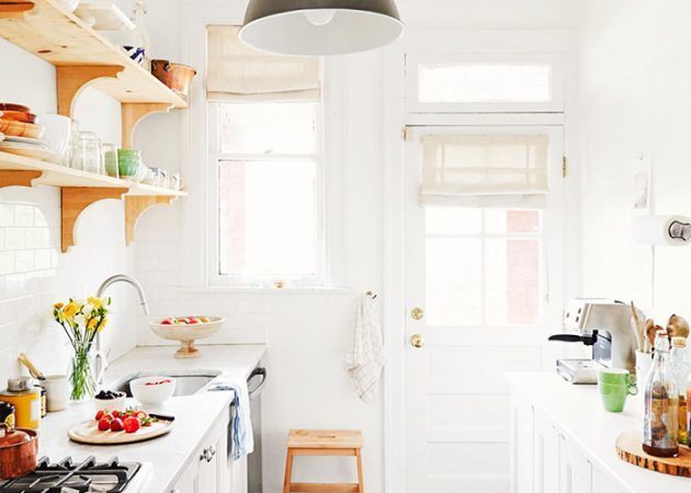 Projetar uma cozinha pequena: Disposição de duas linhas