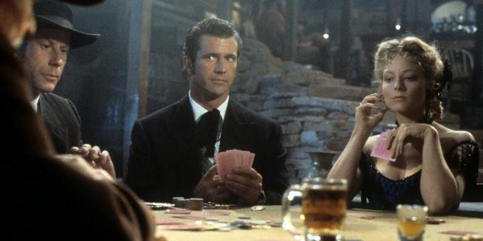 Uma cena do filme sobre pôquer "Maverick"