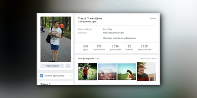 Como Editar perfil "VKontakte" para conseguir um emprego