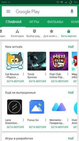 android do Google Play: testar aplicações