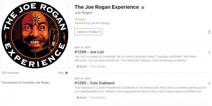 de podcast interessante: The Experience Joe Rogan