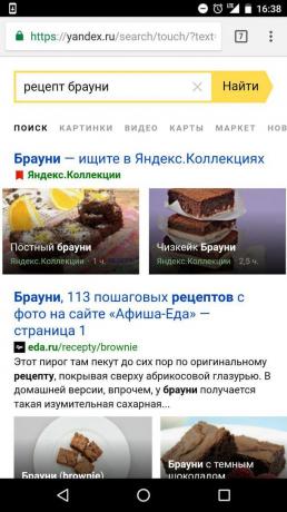"Yandex": opções de pesquisa receita