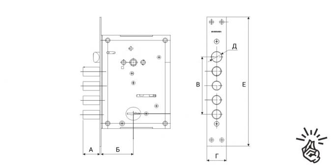 Substituição de fechaduras das portas: Medição das dimensões