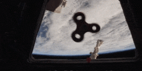 Os astronautas têm mostrado como o spinner se comporta no espaço