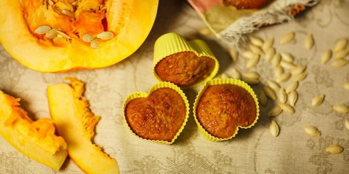 Muffins de abóbora com gengibre, cravo e canela