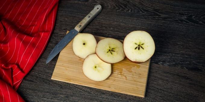 Como cozinhar um vinho quente: lavagem Apple e costeleta