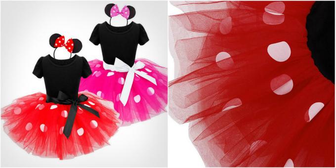 Costumes de Natal para meninas: Minnie Mouse do traje