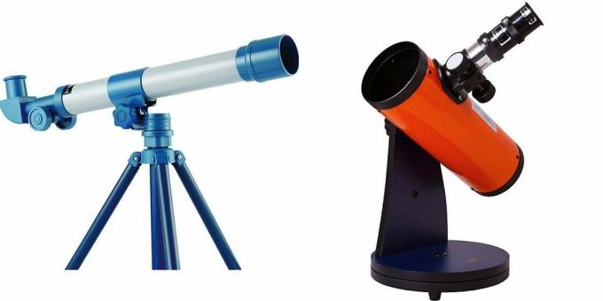 Presentes de aniversário para um menino de 5 anos: telescópio