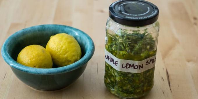 Pratos com limão: Lemon salsa verde